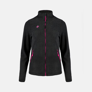 PADRU W FLEECEJACKE - SCHWARZ/FUCHSIA / 6XL