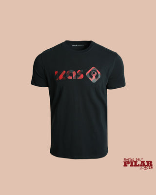 CAMISETA CACHIRULO M HOMBRE IZAS MANGA CORTA - BLACK/BLACK / XS