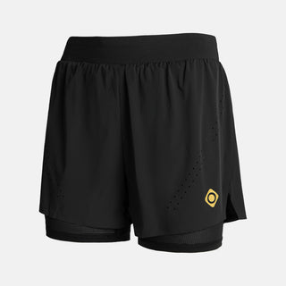 PANTALON CORTO DEPORTIVO MUJER CAGLIARI - BLACK/WHITE / XS