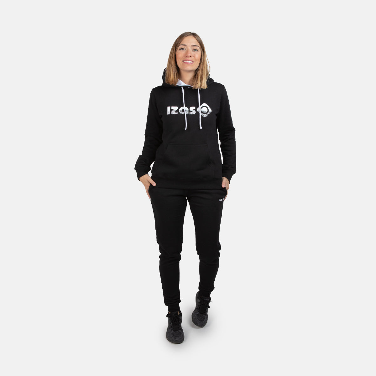 SUDADERA BASICA ALGODON CON CAPUCHA MUJER RODHES SWEAT C/C W