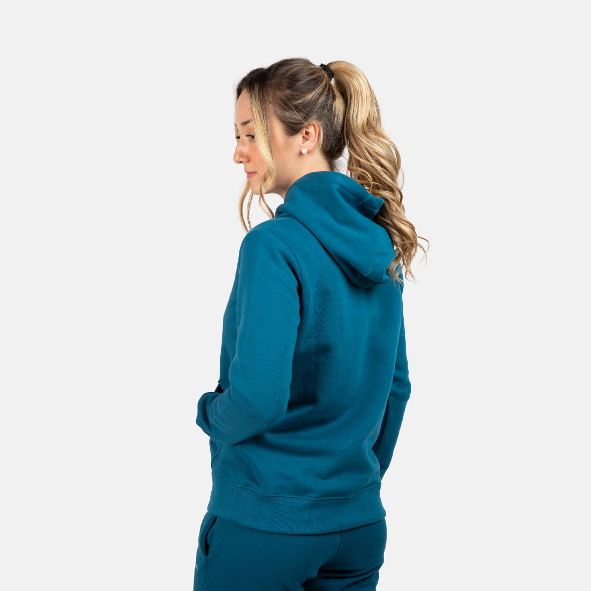 SUDADERA BASICA ALGODON CON CAPUCHA MUJER RODHES SWEAT C/C W
