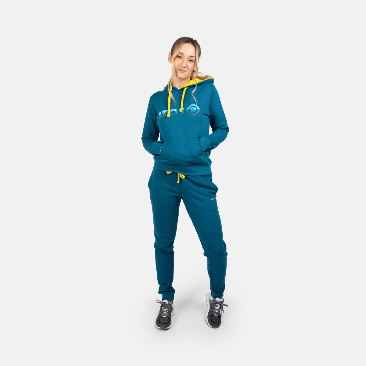 SUDADERA BASICA ALGODON CON CAPUCHA MUJER RODHES SWEAT C/C W