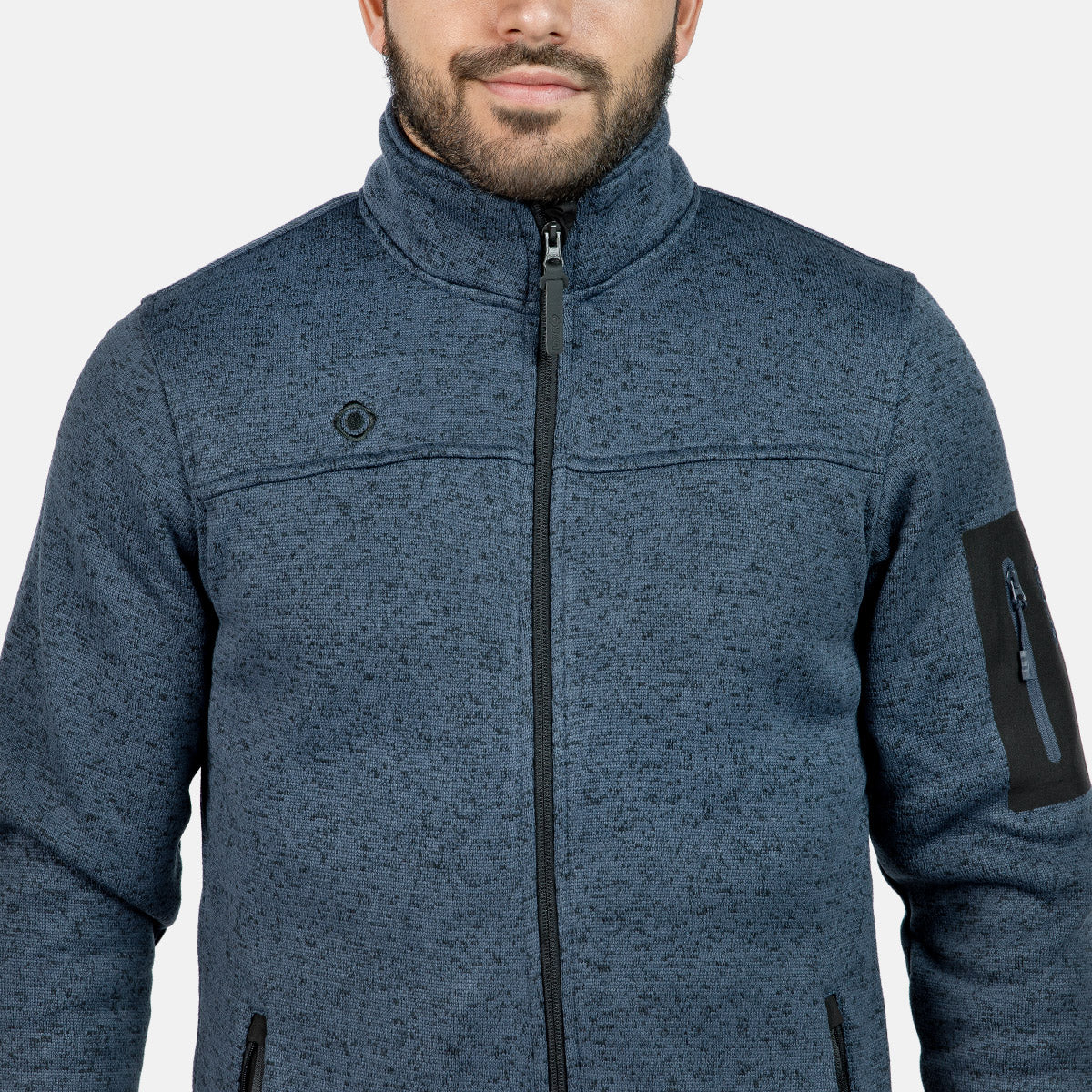SAMAUN M STRICKFLEECEJACKE